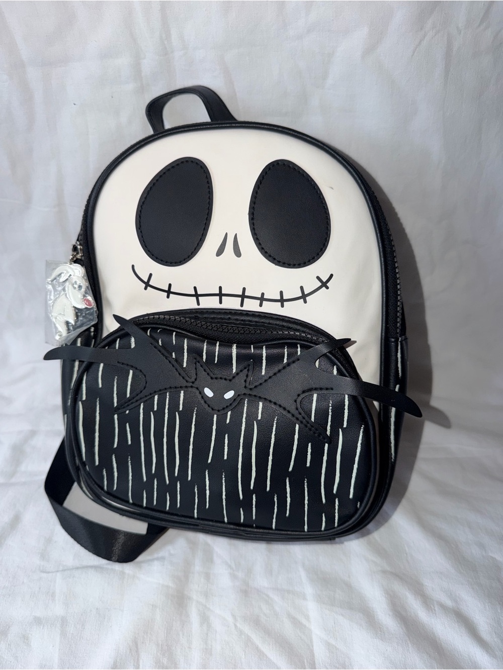 Jack Skellington Black & White Mini Backpack - Unbranded